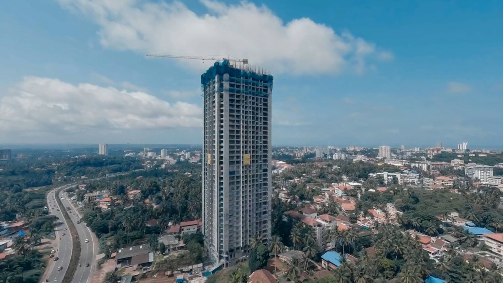 Aerial view of Signature over Mangalore